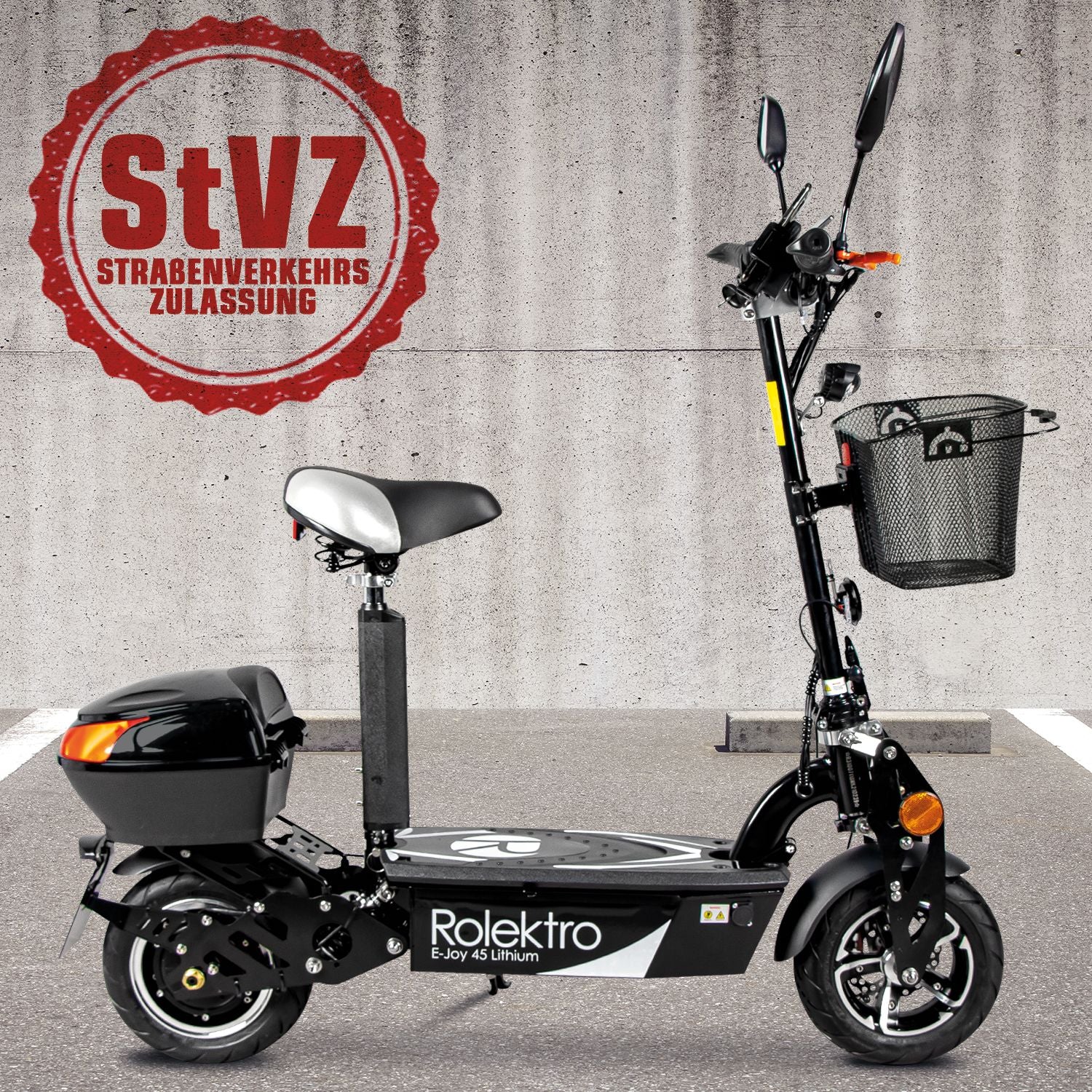 Rolektro E-Joy 45 Lithium, Schwarz, 45 km/h Rolektro E-Joy 45 Lithium, Schwarz, 45 km/h